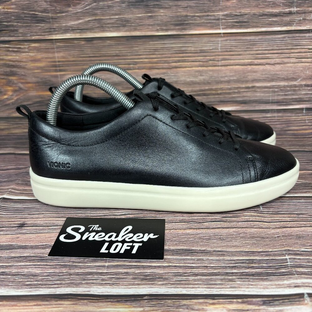 Vionic Paisley Women's‎ Black Leather Lace Up Shoes Size 8.5